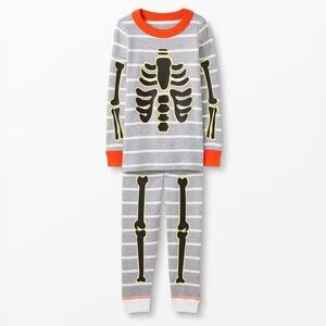 Hanna Andersson Skeleton Pajamas 140/US10